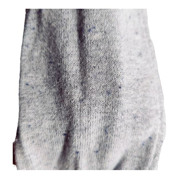 Gemo Boys Size 10 Heather Gray V Neck Pullover Sweatshirt with Elbow Patches - Picture 4 of 6